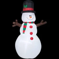 5 Ft. W X 8 Ft. H Inflatable Snowman With Christmas Scarf And Hat
