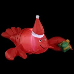2.17 Ft. Pre-lit Inflatable Christmas Lobster -Northlight Shop airblown christmas inflatables 36014 1f 1000
