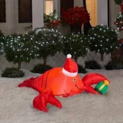 2.17 Ft. Pre-lit Inflatable Christmas Lobster -Northlight Shop airblown christmas inflatables 36014 31 1000