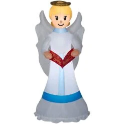 6 Ft. Holiday Pre-lit Inflatable Angel A 9 6 Ft. Holiday Pre-lit Inflatable Angel A -Northlight Shop airblown christmas inflatables g 11572 77 1000