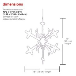 Alpine Hanging Snowflake Christmas Decor With LED Lights -Northlight Shop alpine christmas novelty lights bys131l ww fa 1000