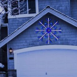 Alpine Large Snowflake Decoration With Blue And White Motion LED Lights 16 Alpine Large Snowflake Decoration With Blue And White Motion LED Lights -Northlight Shop alpine christmas novelty lights cey207 77 1000