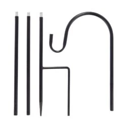 Alpine Solar Warm LED Lighted Metal Lantern Antique Christmas Pathway Lights With Shepherd's Hook, Green -Northlight Shop alpine christmas pathway lights ljj1334slr gn 40 1000