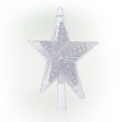 Alpine Flashing Star Tree Topper With Cool White LED Lights -Northlight Shop alpine christmas tree toppers cor173wt tm c3 1000