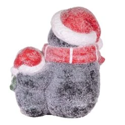 14 In. Tall Indoor/Outdoor Winter Penguin Family Statue 21 14 In. Tall Indoor/Outdoor Winter Penguin Family Statue -Northlight Shop alpine corporation christmas figurines qwr902 1f 1000