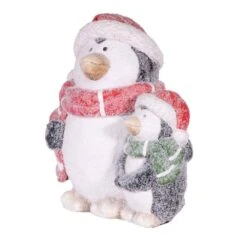 14 In. Tall Indoor/Outdoor Winter Penguin Family Statue 20 14 In. Tall Indoor/Outdoor Winter Penguin Family Statue -Northlight Shop alpine corporation christmas figurines qwr902 4f 1000