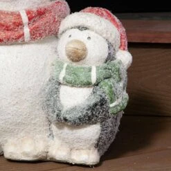 14 In. Tall Indoor/Outdoor Winter Penguin Family Statue 23 14 In. Tall Indoor/Outdoor Winter Penguin Family Statue -Northlight Shop alpine corporation christmas figurines qwr902 fa 1000