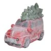 17 In. Tall Retro Red Car With Christmas Tree, LED Lights, And Music -Northlight Shop alpine corporation christmas figurines qwr916 64 1000