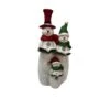 22 In. Snowman Family Statuary Decor With 4 Color Changing LED Lights And Timer -Northlight Shop alpine corporation christmas yard decorations mcc374 64 1000