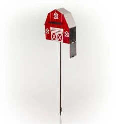 54 In. Tall Metal Letters To Santa Red Barnhouse Mailbox Garden Stake 21 54 In. Tall Metal Letters To Santa Red Barnhouse Mailbox Garden Stake -Northlight Shop alpine corporation christmas yard decorations yhl380hh 4f 1000