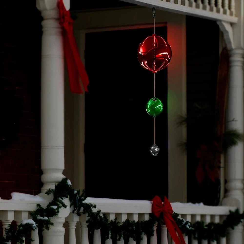 3-Tier Indoor/Outdoor Hanging Christmas Ornaments With Chasing LED Lights 13 3-Tier Indoor/Outdoor Hanging Christmas Ornaments With Chasing LED Lights - Image 13