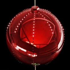 3-Tier Indoor/Outdoor Hanging Christmas Ornaments With Chasing LED Lights 21 3-Tier Indoor/Outdoor Hanging Christmas Ornaments With Chasing LED Lights -Northlight Shop alpine corporation single christmas ornaments cor152 4f 1000