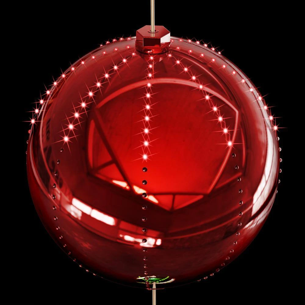 3-Tier Indoor/Outdoor Hanging Christmas Ornaments With Chasing LED Lights 9 3-Tier Indoor/Outdoor Hanging Christmas Ornaments With Chasing LED Lights - Image 9