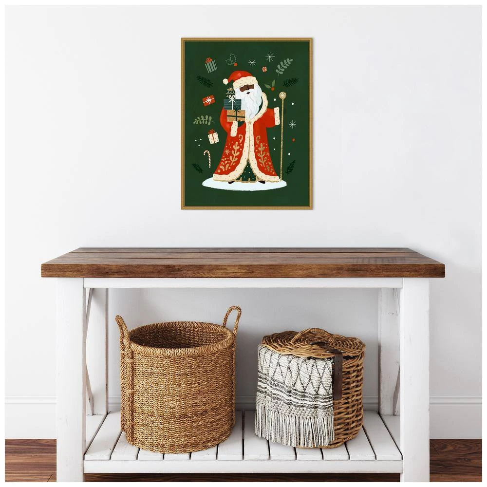 18 In. W X 23.5 In. H Little St. Nick I Christmas Holiday Framed Canvas Box Wall Art 7 18 In. W X 23.5 In. H Little St. Nick I Christmas Holiday Framed Canvas Box Wall Art - Image 7