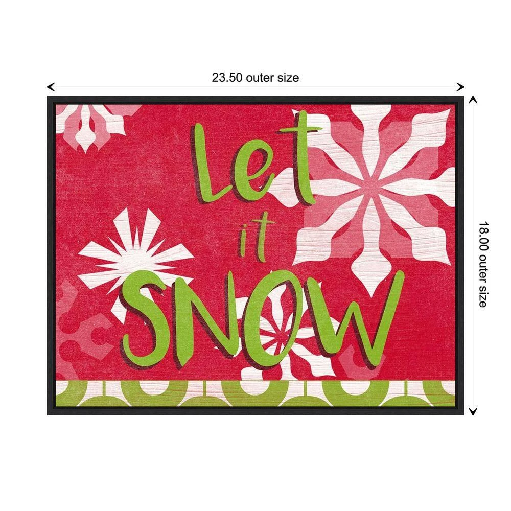 23 .5 In. W X 18 In. H Lets Get Jolly Collection A Christmas Holiday Framed Canvas Box Wall Art 5 23 .5 In. W X 18 In. H Lets Get Jolly Collection A Christmas Holiday Framed Canvas Box Wall Art - Image 5