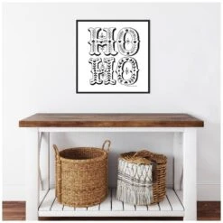 22 In. Canvas Ho Christmas Holiday Framed Box Wall Art 14 22 In. Canvas Ho Christmas Holiday Framed Box Wall Art -Northlight Shop amanti art christmas wall decorations 38865456244 fa 1000