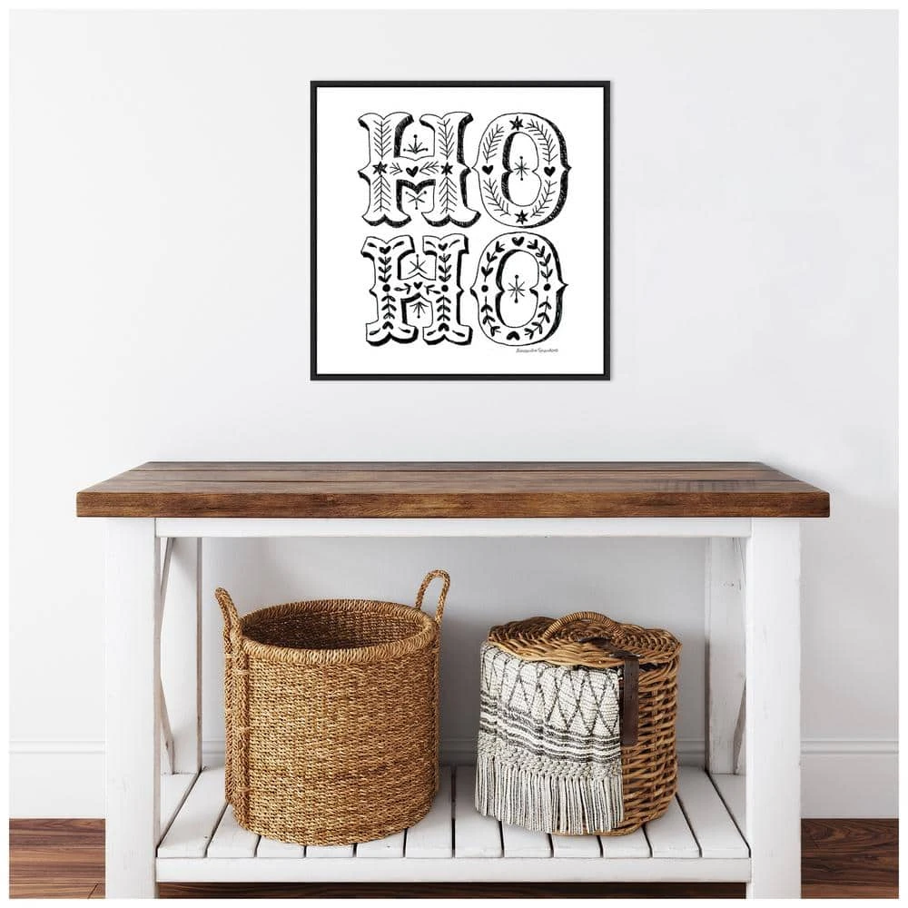 22 In. Canvas Ho Christmas Holiday Framed Box Wall Art 7 22 In. Canvas Ho Christmas Holiday Framed Box Wall Art - Image 7