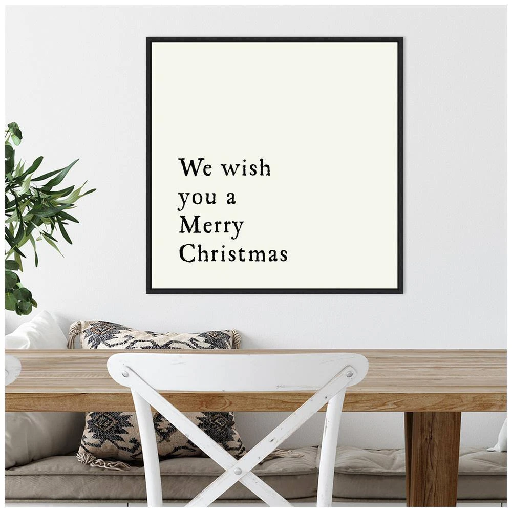 22 In. Canvas We Wish You Christmas Holiday Framed Box Wall Art 6 22 In. Canvas We Wish You Christmas Holiday Framed Box Wall Art - Image 6