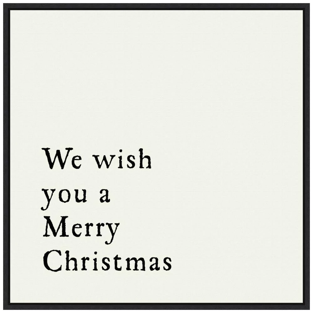 22 In. Canvas We Wish You Christmas Holiday Framed Box Wall Art 3 22 In. Canvas We Wish You Christmas Holiday Framed Box Wall Art - Image 3