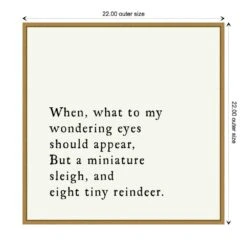 22 In. Canvas 8 Tiny Reindeer Christmas Holiday Framed Box Wall Art -Northlight Shop amanti art christmas wall decorations 38865456300 1f 1000