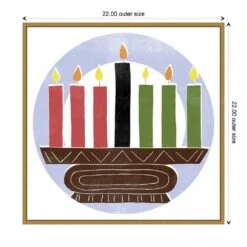22 In. Canvas Kwanzaa Celebration Collection C Christmas Holiday Framed Box Wall Art 12 22 In. Canvas Kwanzaa Celebration Collection C Christmas Holiday Framed Box Wall Art -Northlight Shop amanti art christmas wall decorations 38865456303 1f 1000