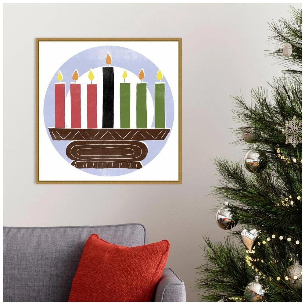 22 In. Canvas Kwanzaa Celebration Collection C Christmas Holiday Framed Box Wall Art 8 22 In. Canvas Kwanzaa Celebration Collection C Christmas Holiday Framed Box Wall Art - Image 8