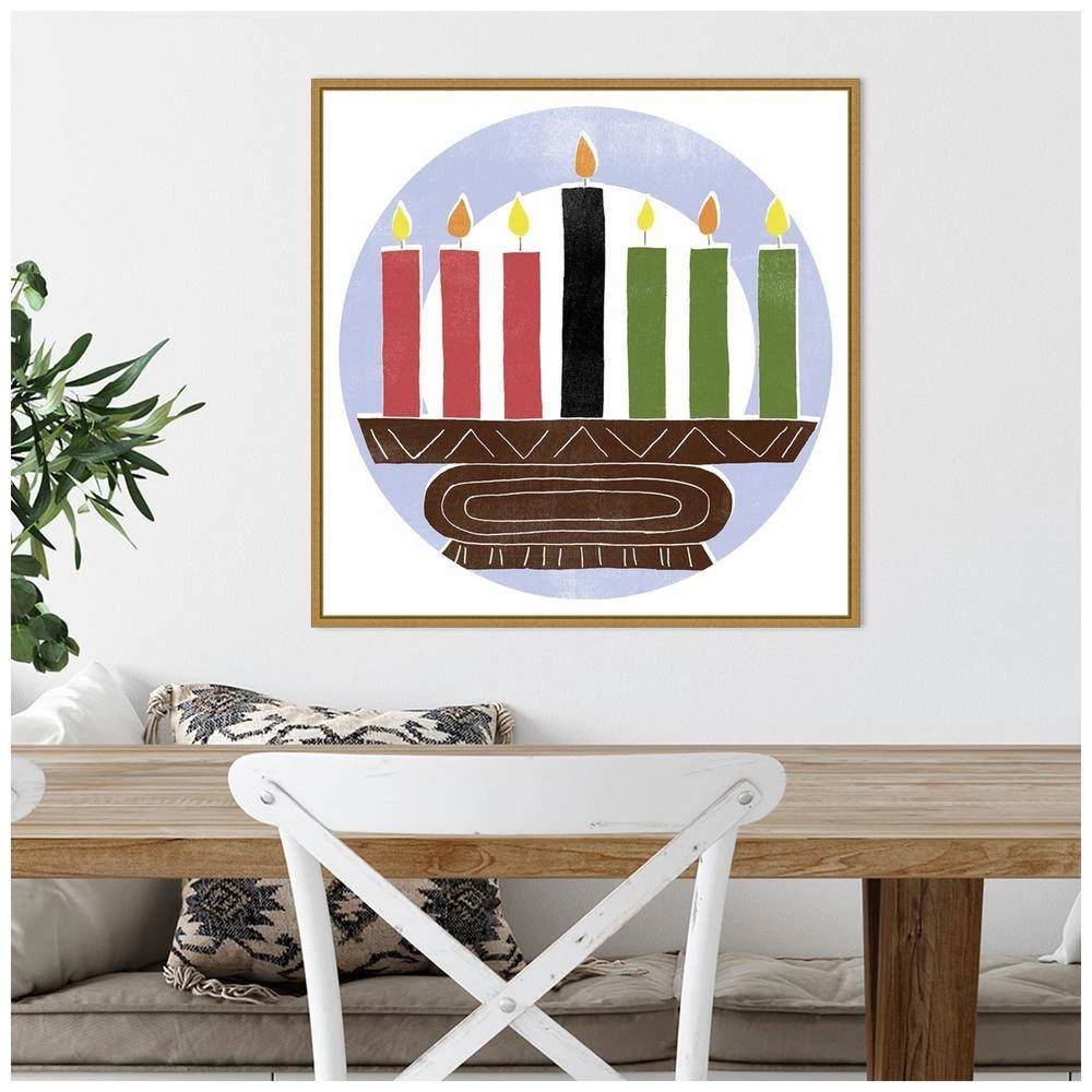 22 In. Canvas Kwanzaa Celebration Collection C Christmas Holiday Framed Box Wall Art 6 22 In. Canvas Kwanzaa Celebration Collection C Christmas Holiday Framed Box Wall Art - Image 6