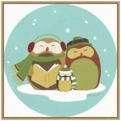 22 In. Canvas Happy Holidays II Christmas Holiday Framed Box Wall Art -Northlight Shop amanti art christmas wall decorations 38865456317 c3 1000