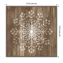 22 In. Barnwood Wonderland III Snowflake Christmas Holiday Framed Canvas Box Wall Art 12 22 In. Barnwood Wonderland III Snowflake Christmas Holiday Framed Canvas Box Wall Art -Northlight Shop amanti art christmas wall decorations 38865456322 1f 1000