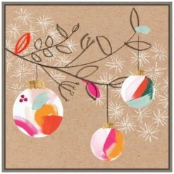 22 In. Canvas Crafty Christmas III Christmas Holiday Framed Box Wall Art -Northlight Shop amanti art christmas wall decorations 38865456330 c3 1000