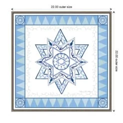 22 In. Celebrating Hanukkah I Christmas Holiday Framed Canvas Box Wall Art -Northlight Shop amanti art christmas wall decorations 38865456338 1f 1000