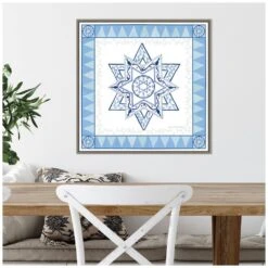 22 In. Celebrating Hanukkah I Christmas Holiday Framed Canvas Box Wall Art -Northlight Shop amanti art christmas wall decorations 38865456338 44 1000