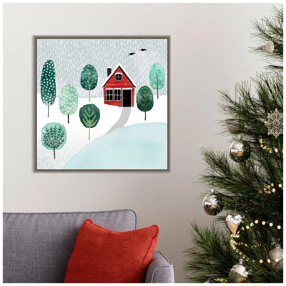 22 In. Canvas Christmas Town II Christmas Holiday Framed Box Wall Art 8 22 In. Canvas Christmas Town II Christmas Holiday Framed Box Wall Art - Image 8