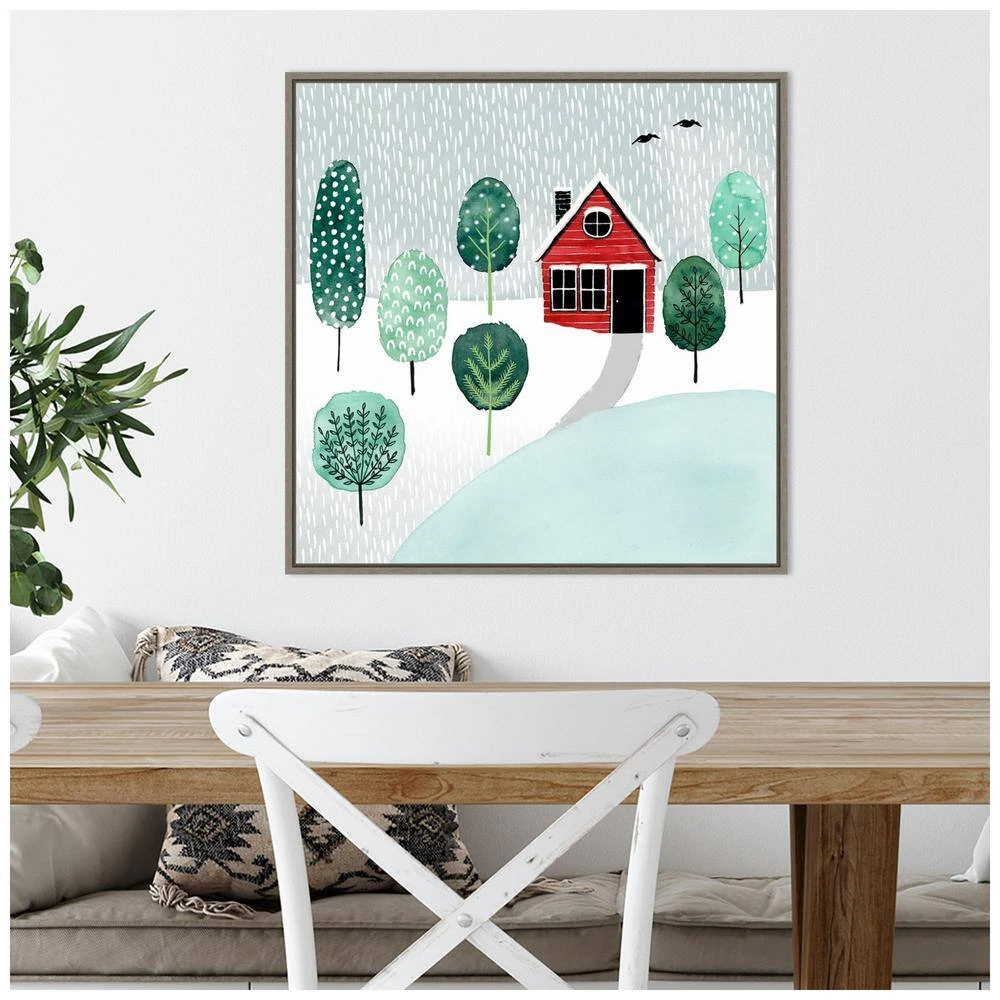 22 In. Canvas Christmas Town II Christmas Holiday Framed Box Wall Art 6 22 In. Canvas Christmas Town II Christmas Holiday Framed Box Wall Art - Image 6