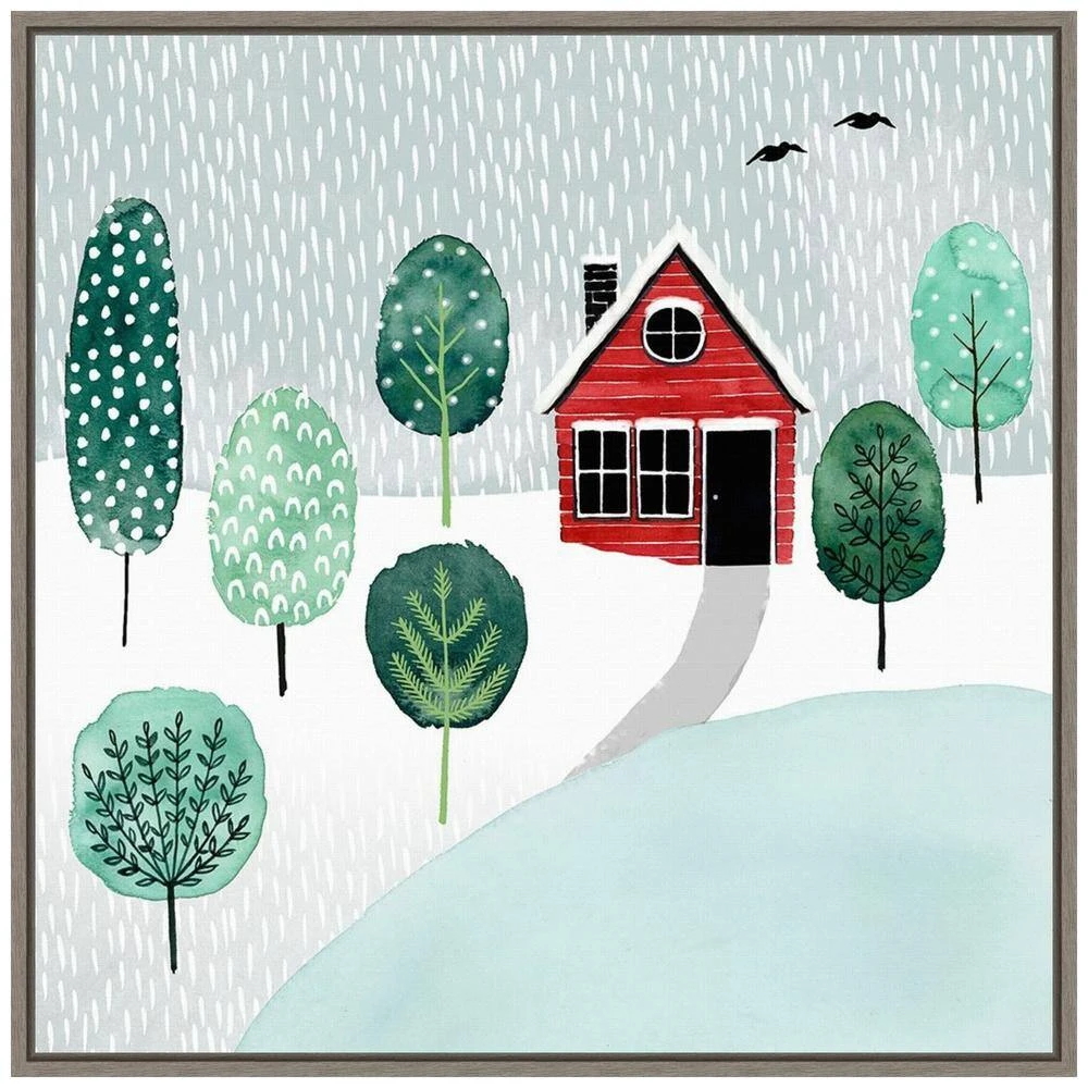 22 In. Canvas Christmas Town II Christmas Holiday Framed Box Wall Art 3 22 In. Canvas Christmas Town II Christmas Holiday Framed Box Wall Art - Image 3