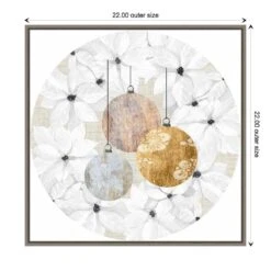 22 In. Sophisticated Christmas Collection C Christmas Holiday Framed Canvas Box Wall Art -Northlight Shop amanti art christmas wall decorations 38865456353 1f 1000