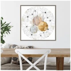 22 In. Sophisticated Christmas Collection C Christmas Holiday Framed Canvas Box Wall Art -Northlight Shop amanti art christmas wall decorations 38865456353 44 1000