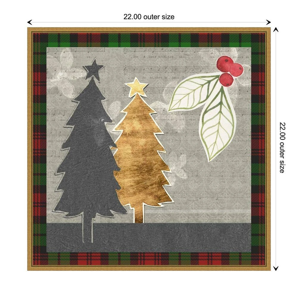 22 In. Canvas Collaged Christmas Collection C Christmas Holiday Framed Box Wall Art 5 22 In. Canvas Collaged Christmas Collection C Christmas Holiday Framed Box Wall Art - Image 5