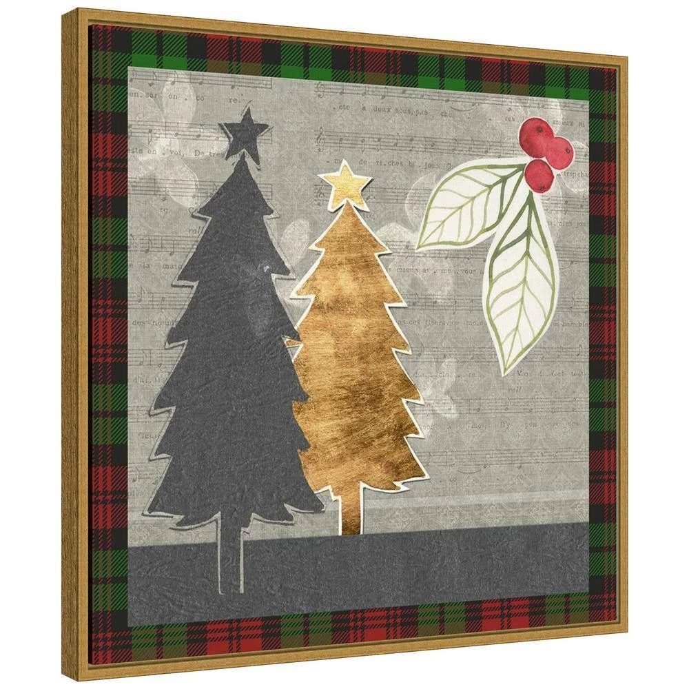 22 In. Canvas Collaged Christmas Collection C Christmas Holiday Framed Box Wall Art 1 22 In. Canvas Collaged Christmas Collection C Christmas Holiday Framed Box Wall Art