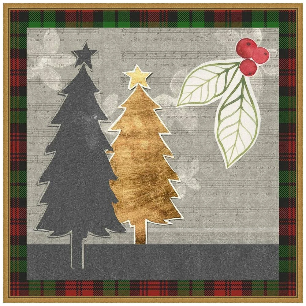 22 In. Canvas Collaged Christmas Collection C Christmas Holiday Framed Box Wall Art 3 22 In. Canvas Collaged Christmas Collection C Christmas Holiday Framed Box Wall Art - Image 3