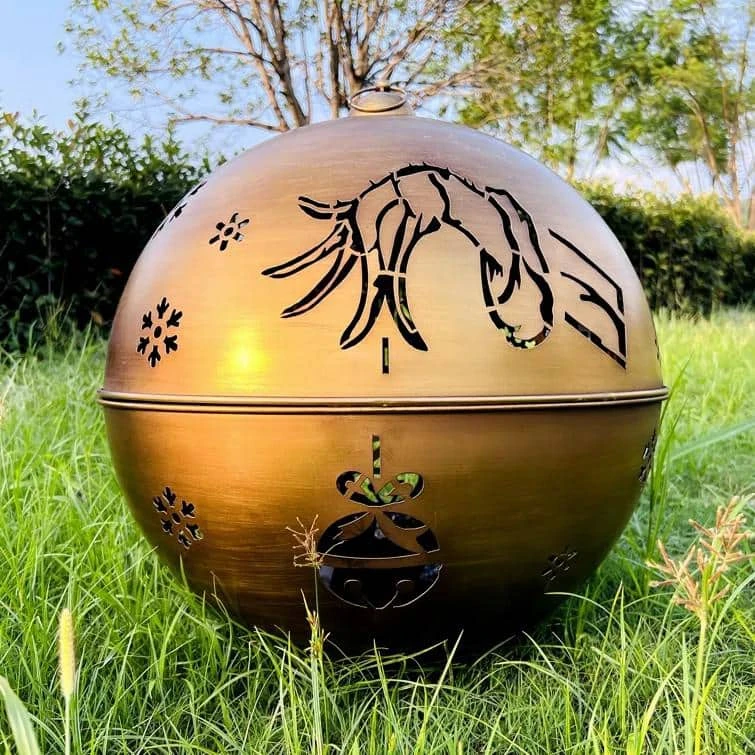 19.69 In. Large Metal Jingle Bell Christmas Ornament (Set Of 2) 5 19.69 In. Large Metal Jingle Bell Christmas Ornament (Set Of 2) - Image 5