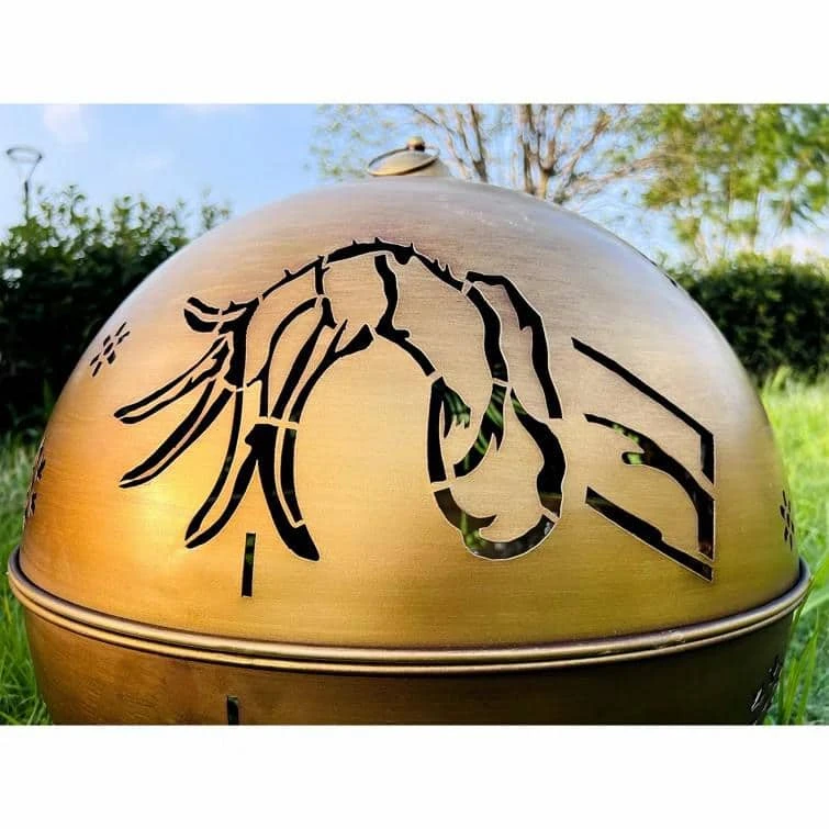 19.69 In. Large Metal Jingle Bell Christmas Ornament (Set Of 2) 2 19.69 In. Large Metal Jingle Bell Christmas Ornament (Set Of 2) - Image 2