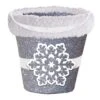 AMSCAN 3 In. X 3.75 In. Glitter Snowflake Bucket With Cello Bag (5-Pack) -Northlight Shop amscan christmas gift bags 130063 64 1000
