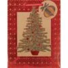 AMSCAN 9 In. X 7 In. X 4 In. Seasonal Tree Hot Stamped Kraft Bags (18-Pack) -Northlight Shop amscan christmas gift bags 160071 64 1000