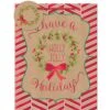 AMSCAN 9 In. X 7 In. X 4 In. Holly Jolly Holiday Kraft Hot Stamped Bags (18-Pack) -Northlight Shop amscan christmas gift bags 160239 64 1000