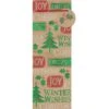 AMSCAN 14 In. X 5 In. X 5 In. Contemporary Sayings Hot Stamped Kraft Bottle Bags (18-Pack) -Northlight Shop amscan christmas gift bags 160243 64 1000