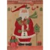 AMSCAN 28 In. X 20 In. X 7 In. Santa Hot Stamped Jumbo Kraft Bags (5-Pack)