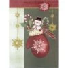 AMSCAN 18 In. X 13 In. X 5 In. Traditional Mitten Bags With Glitter (10-Pack) -Northlight Shop amscan christmas gift bags 170243 64 1000