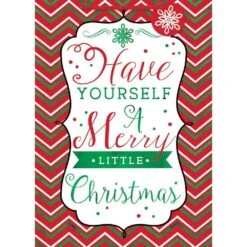 AMSCAN 18 In. X 13 In. X 5 In. Christmas Modern Hot Stamped Paper Extra Large Vertical Bag (10-Pack)