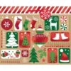 AMSCAN 13.25 In. X 16.25 In. X 5 In. Festive Fun Hot Stamped Bags (10-Pack) -Northlight Shop amscan christmas gift bags 170450 64 1000